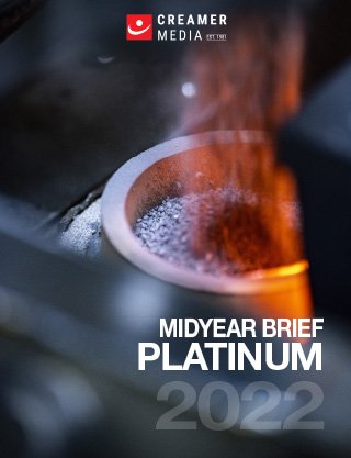 Cover image of Creamer Media's Midyear Brief for Platinum