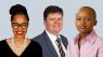 From left, Dr Rebecca Maserumule, Sietse van der Woude, Zanele Mavusa Mbatha