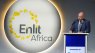 A man standing on a podium at last years Enlit Africa Event