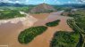 River Doce in Minas Gerais in 2022. The Samarco dam collapse destroyed land along the river's banks.
