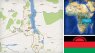 Map/flag of Malawi