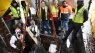 The abovee image depicts the team undertaking the rehabilitation of the sewers in Cape Town
