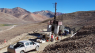 Image of drill rig and the Los Azules mine