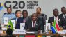 South African President Cyril Ramaphosa addressing the G20 summit delegates