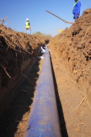 DUCTILE IRON The ductile iron pipes were chosen owing to their ease of installation and strength
