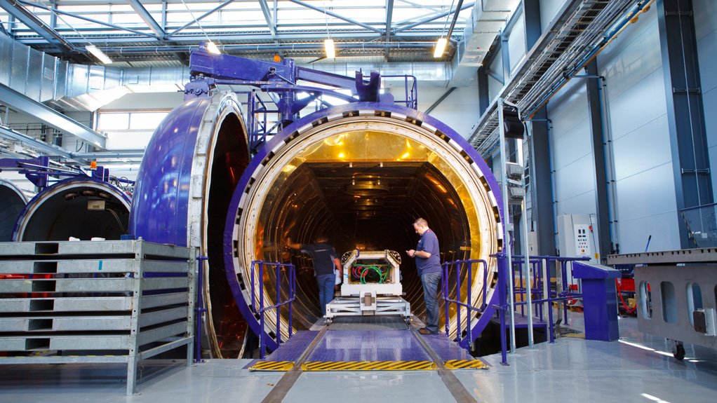 The Autoclave  – a giant oven – at the National Composites Centre, Bristol, is used to cure the glue in the chassis