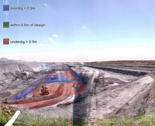 USER-FRIENDLY INTERFACE The excavation information can be shared in an easy-to-use graphical three-dimensional mine environment interface