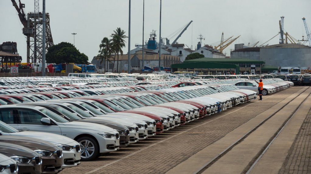 BMW exports through the Maputo port