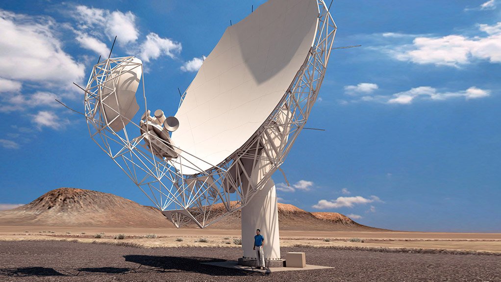 An artist’s impression of a completed MeerKAT dish