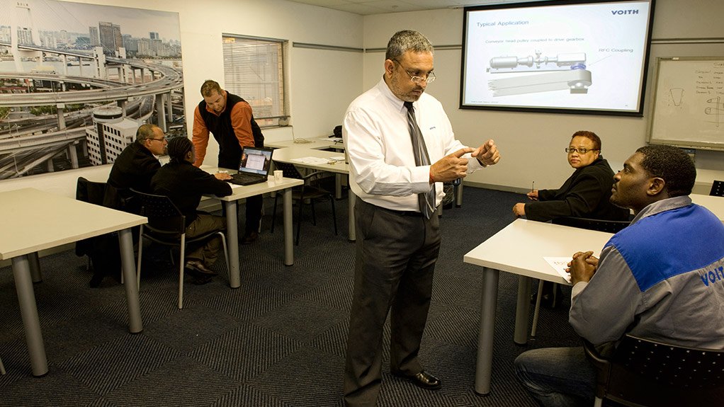 VOITH CENTRE OF EXCELLENCEVoith South Africa aims to train the internal training staff of major customers and original-equipment manufacturers to international best practice standards to ensure they are self-reliant