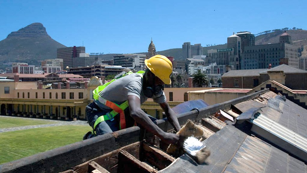 UPDATING THE OLD Insulation was installed in March at the seventeenth-century Castle of Good Hope, in Table Bay, Cape Town, as part of a retrofit project