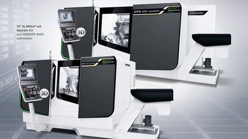 INTERFACE OPTIONS The CTX ecoline machine practice-orientated SLIMline user interface is available with Operate 4.5 on Siemens 840D solution line or Heidenhain CNC Pilot 640 
