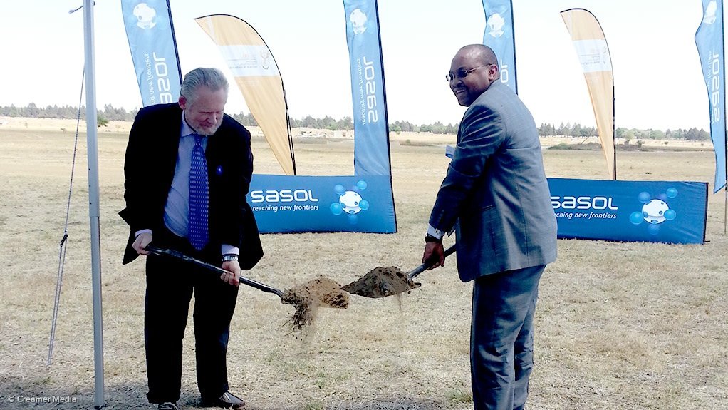 Trade and Industry Minister Dr Rob Davies and Sasol Group executive of public affairs Maurice Radebe