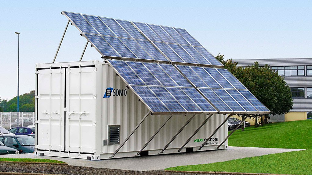 HYBRID SOLAR PV GENERATORSolar PV panels coupled to a genset provide renewable power during the day and can generate power at night