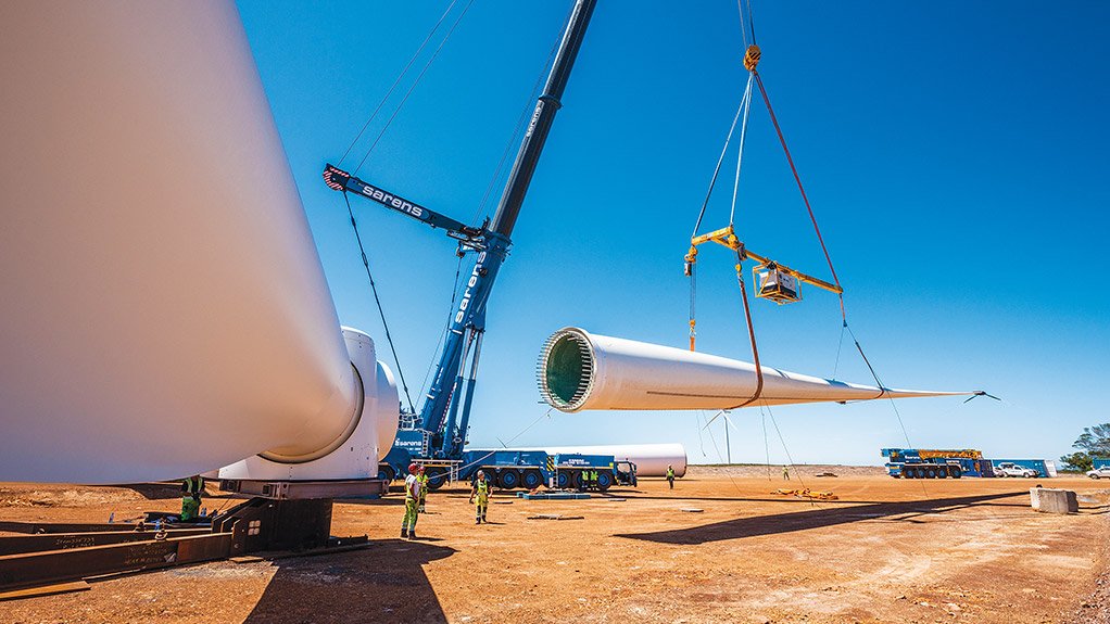 BLADE TO ROTOR The blades are connected to the rotor at ground level 