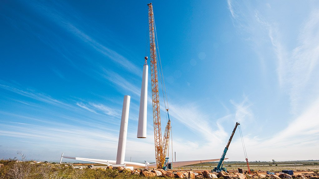 LIFTING THE TOWER The total tower height is 80 m 