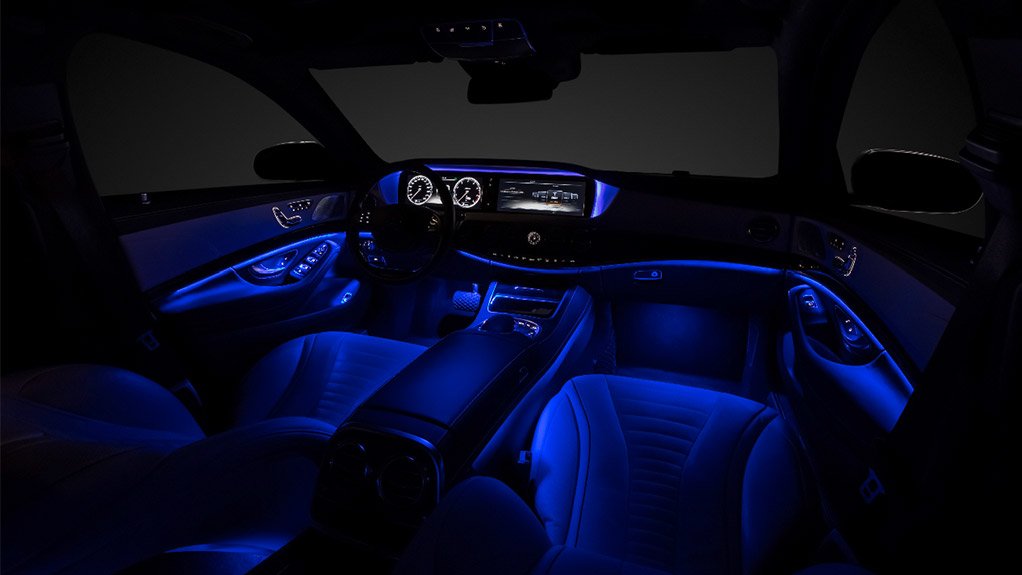 One ambient lighting option inside the new S-Class