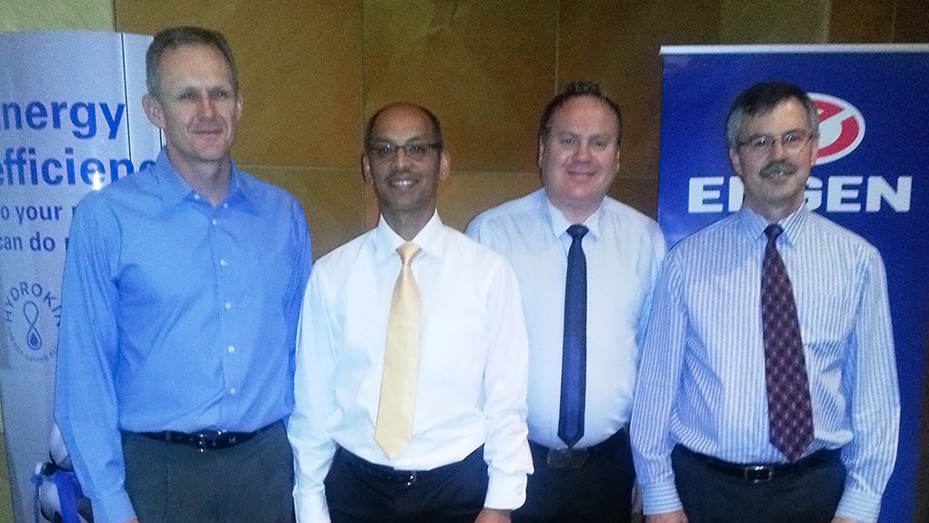 Gustav Radloff (Energy Cybernetics), Adnaan Emeran, Anton Allner, Herman van der Westhuizen (Engen Petroleum)