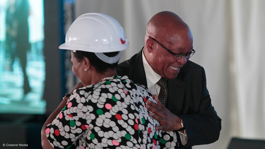 President Jacob Zuma and Susan Shabangu
