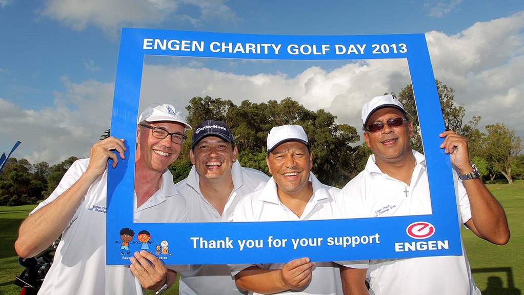 Businessmen at the Engen Charity Golf Challenge