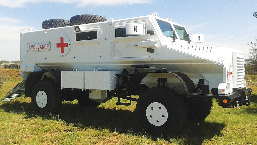 MUCH IMPROVED The NG2000 series Casspir wide-body ambulance 