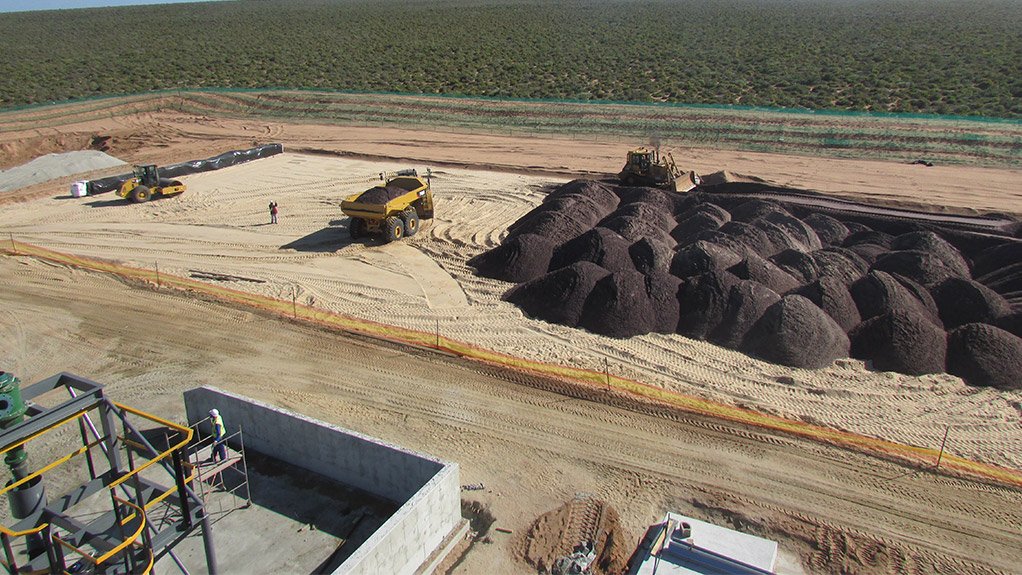 PRODUCING THE GOODS The Tormin mineral sands project is on track, with full production having started in December 