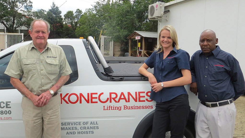 AT YOUR SERVICE
Konecranes Southern Africa’s Johannesburg parts distribution team offers accelerated delivery services

