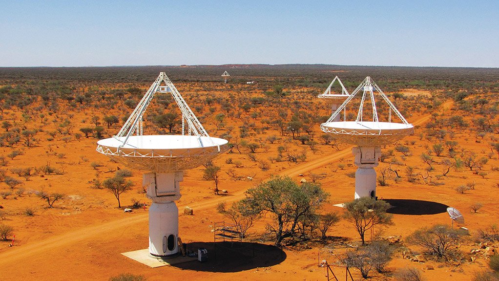 AUSTRALIAN PRECURSOR 1 A view of four of the ASKAP dishes 