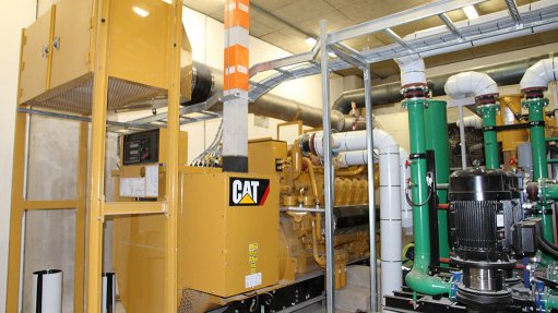 GAS-POWERED SOLUTION SOLVES POWER PROBLEMS The Standard Bank gas-powered solution comprises a 1 MW Caterpillar gas-powered engine