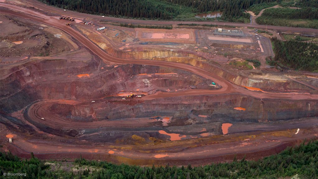 Iron is extracted at a Labrador Iron Mines site in the Labrador Trough