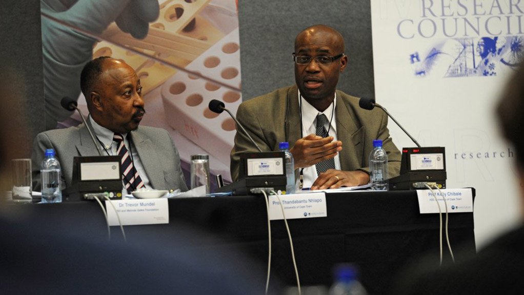 HEALTH PARTNERSHIP University of Cape Town acting vice chancellor Professor Thandabantu Nhlapo and H3-D founder and director Professor Kelly Chibale at the announcement of the partnership with the Bill and Melinda Gates Foundation 