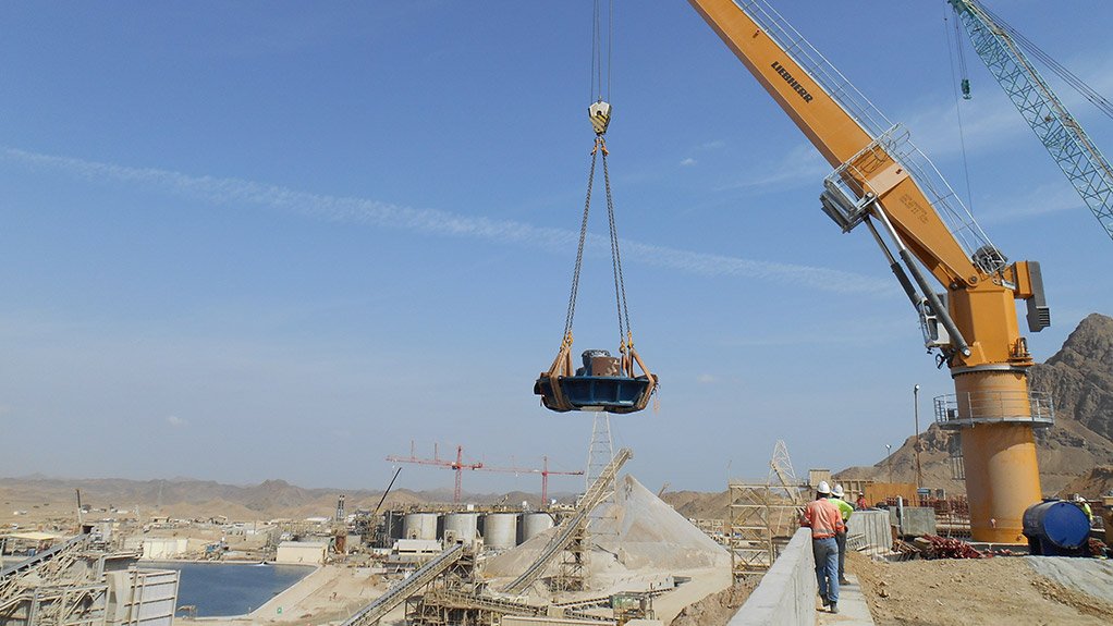 FIXED CARGO CRANE Liebherr's FCC230 was installed and commissioned at Centamin's Sukari gold mine in December