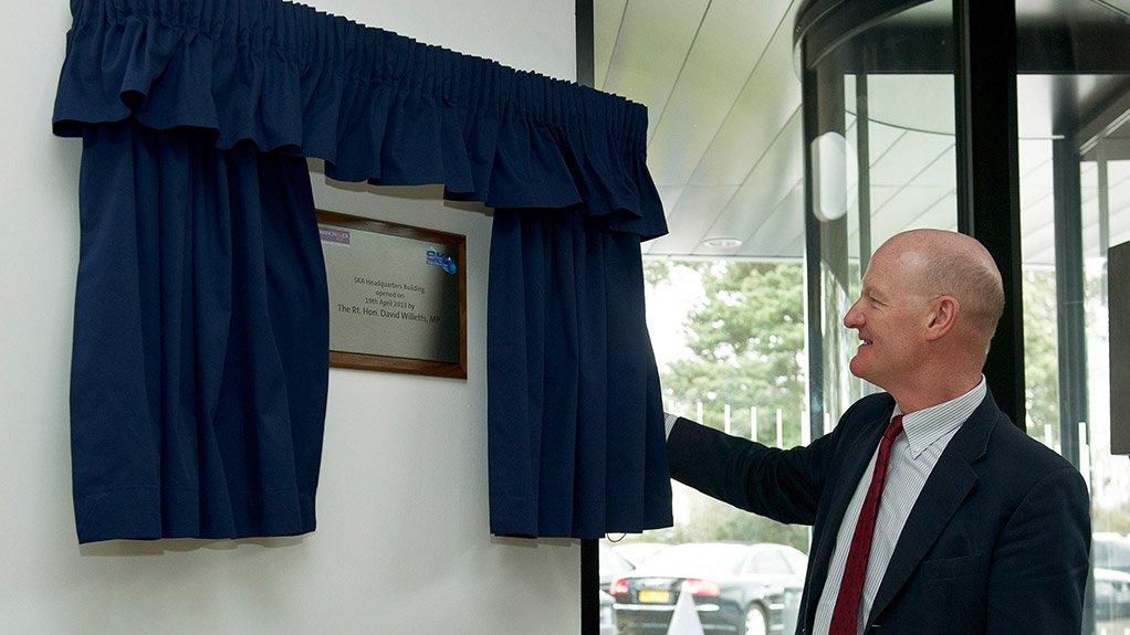 UK Science Minister David Willetts opening the SKA Organisation head office last year 