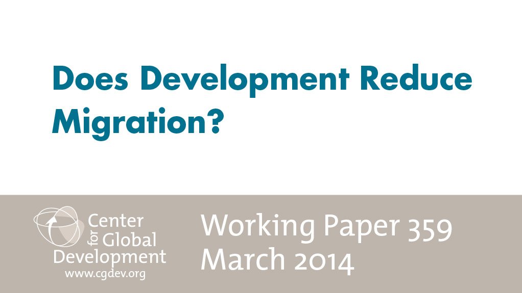 Does development reduce migration? (March 2014)