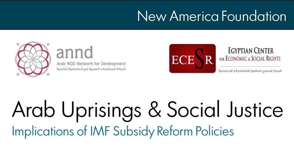 Arab Uprisings & Social Justice: Implications of IMF subsidy reform policies (April 2014)