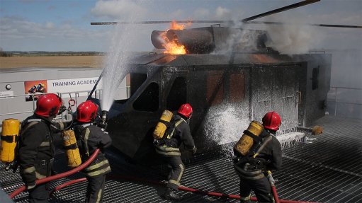 PREPARING FOR ACTION
Maersk Training built a new helicopter simulator and helideck fire ground to support its two new training courses 
