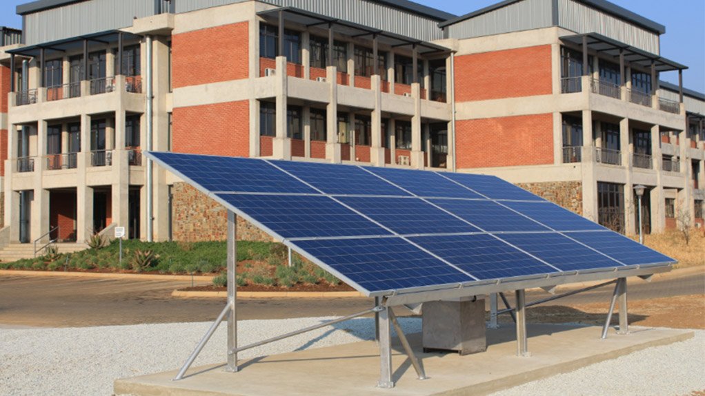 University PV installation used for practical PV training