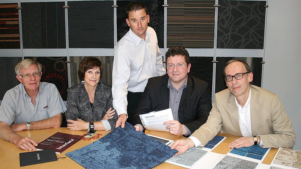 NET EFFECT
A carpet tile produced from discarded fishing nets, collected in the Philippines is shown by carpet tile producer Interface
