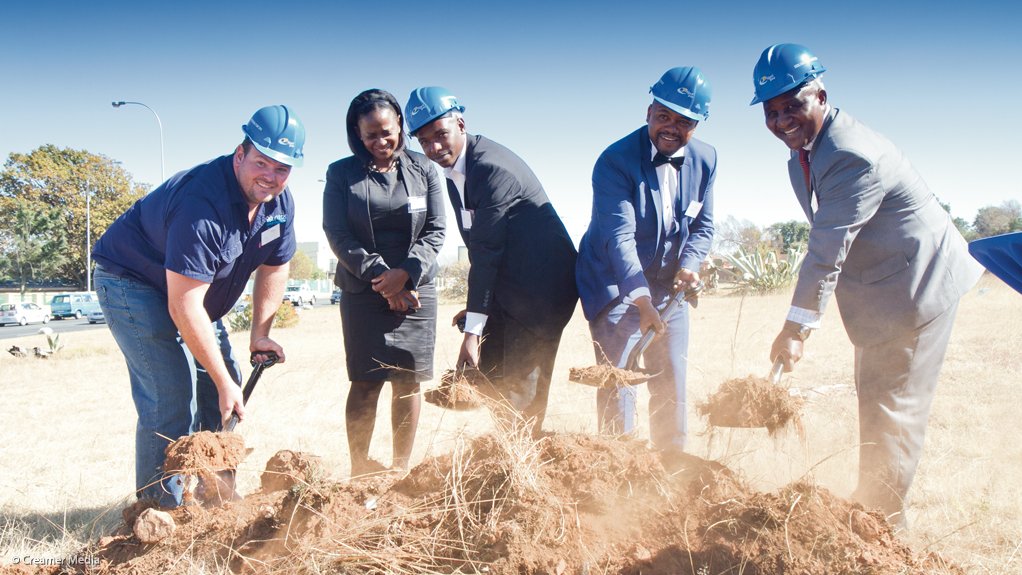 Breaking Ground on the new Egoli Gas pipeline, west of Johannesburg