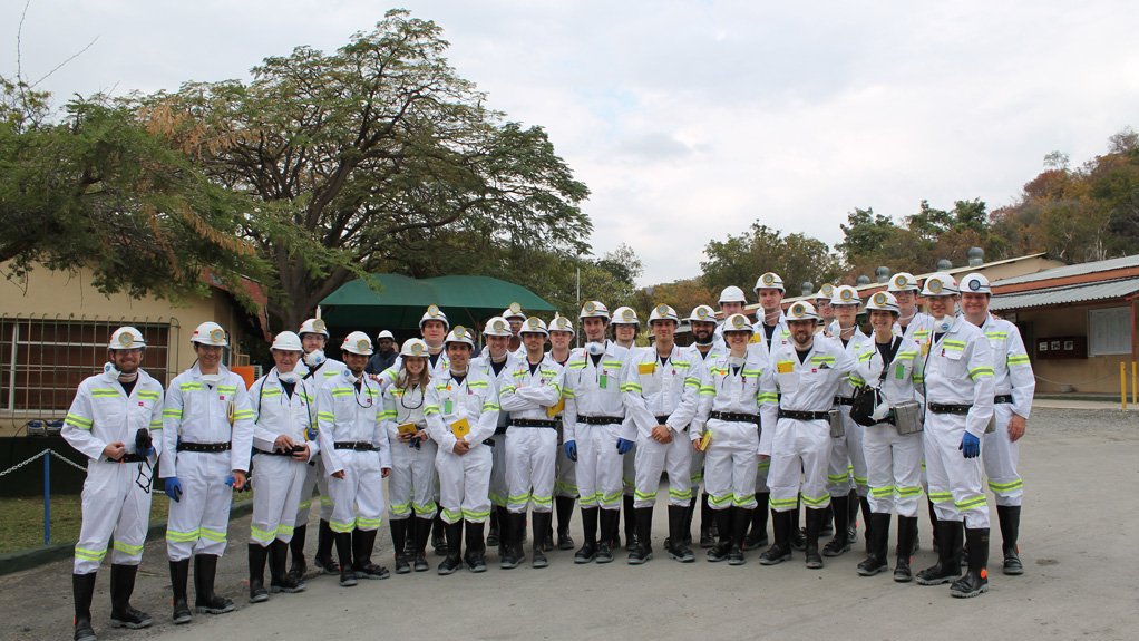 UK students at Glencore's South African mine.