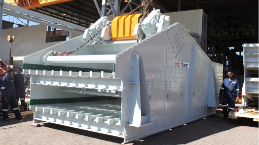 A Joest double deck vibrating screen destined for an iron-ore customer