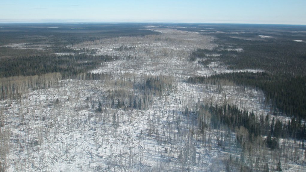 Staked claims for KWG's proposed RoF railway.