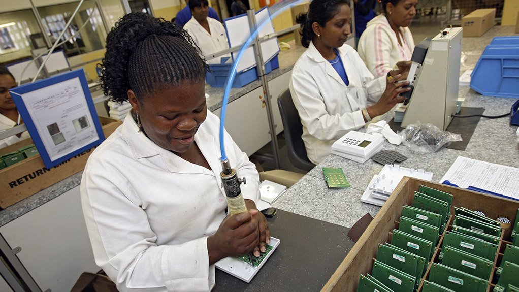 Conlog's Durban manufacturing plant, which has 170 mostly female workers, has capacity to produce 100 000 units monthly