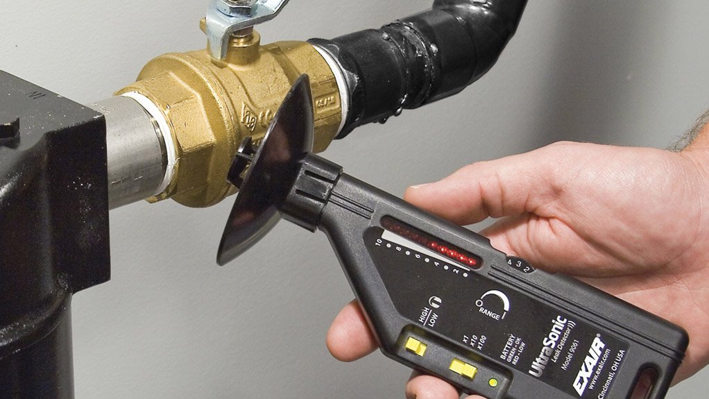 PIPE INSPECTION
The ultrasonic leak detection device provides audio and visual indications of leaks
