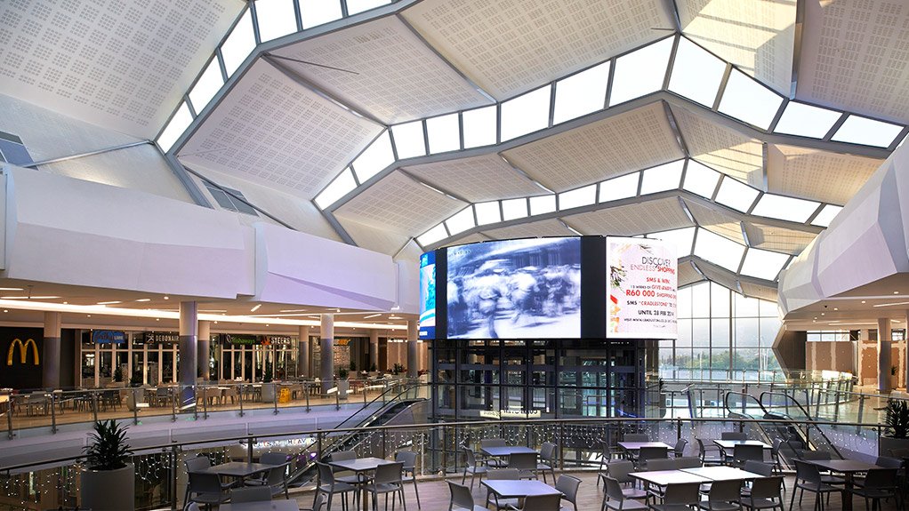 CRADLESTONE MALL
Abbeycon was the winner in the commercial category for the unique armadillo-shaped roofline
