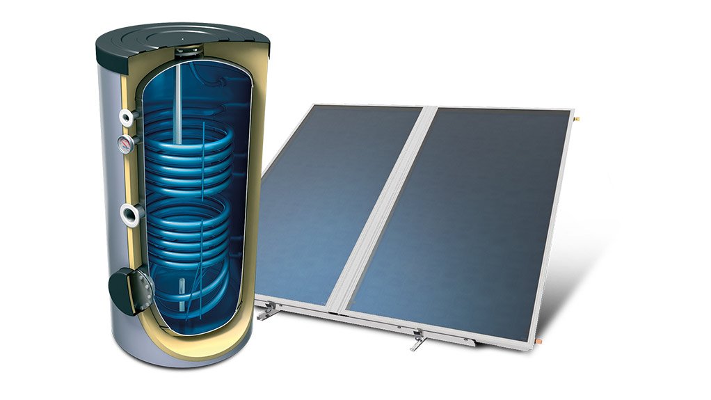 WATER HEATING SYSTEM
The multi-energy source integrated solar water heater is split into components that are linked using a forced circulation pumping system