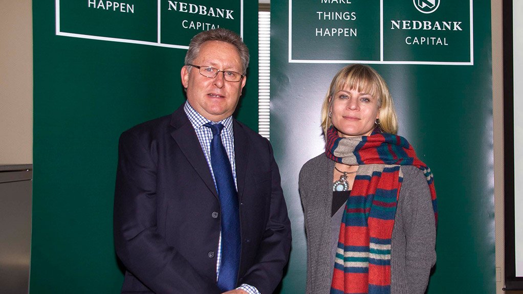 Nedbank's Mike Peo and Nicola Weimar