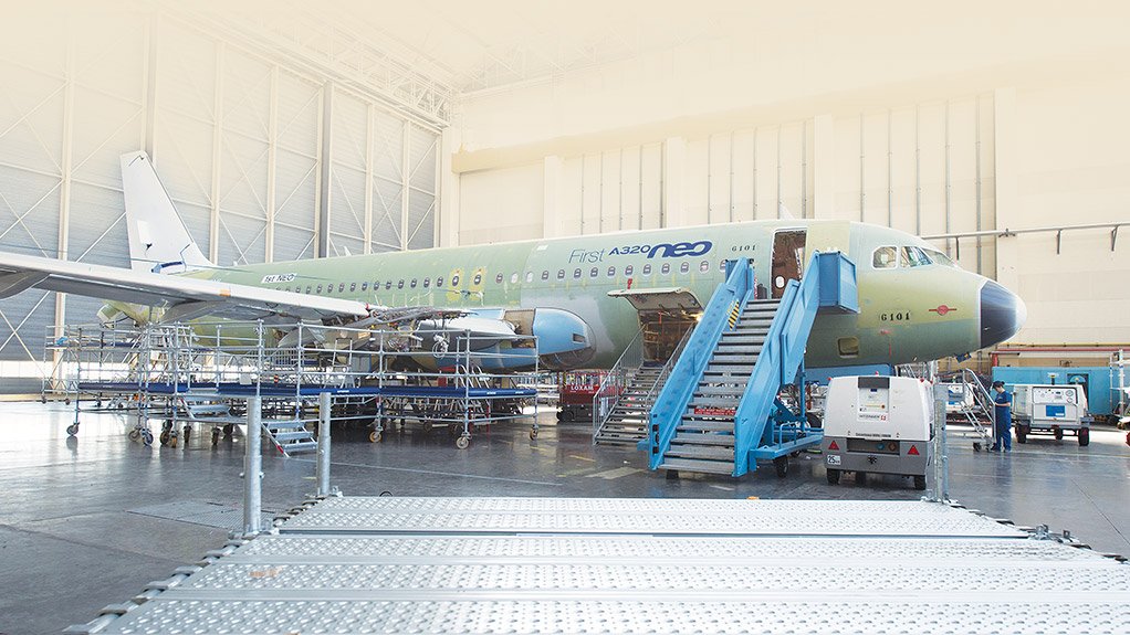 MAJOR PROGRAMME The first flight test, A320neo, awaiting the installation of its engines 