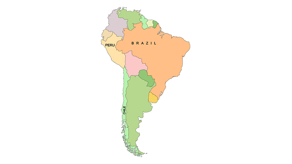 SOUTH AMERICA Brazil is the third-largest country in the Americas region, after the US and Canada