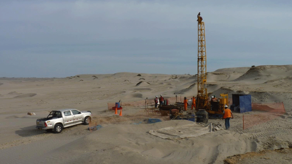 DIAMOND DRILL RIG Drilling will concentrate on the western half of the concession, which management hopes will allow for an initial National Instrument 43-101-compliant resource calculation